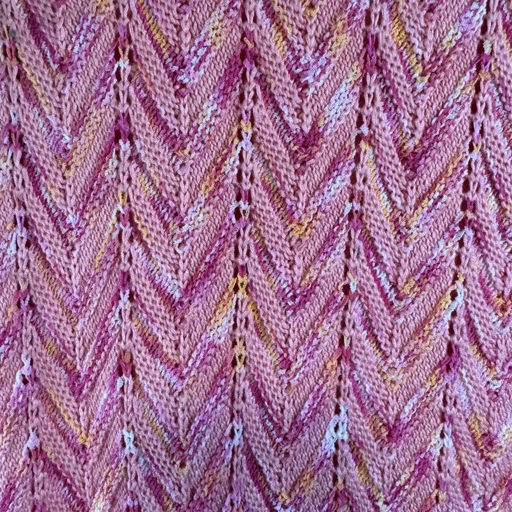 Torn by Ronny Kobo Tasha Pink Chevron Knit Maxi Dress – Size Small NWT - Picture 5 of 7